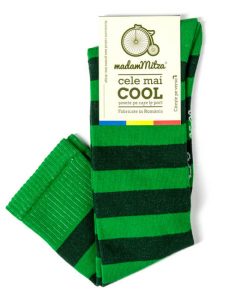 sosete cu dungi verzi femei