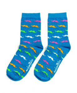 sosete cu mustati pentru barbati si femei super colorate